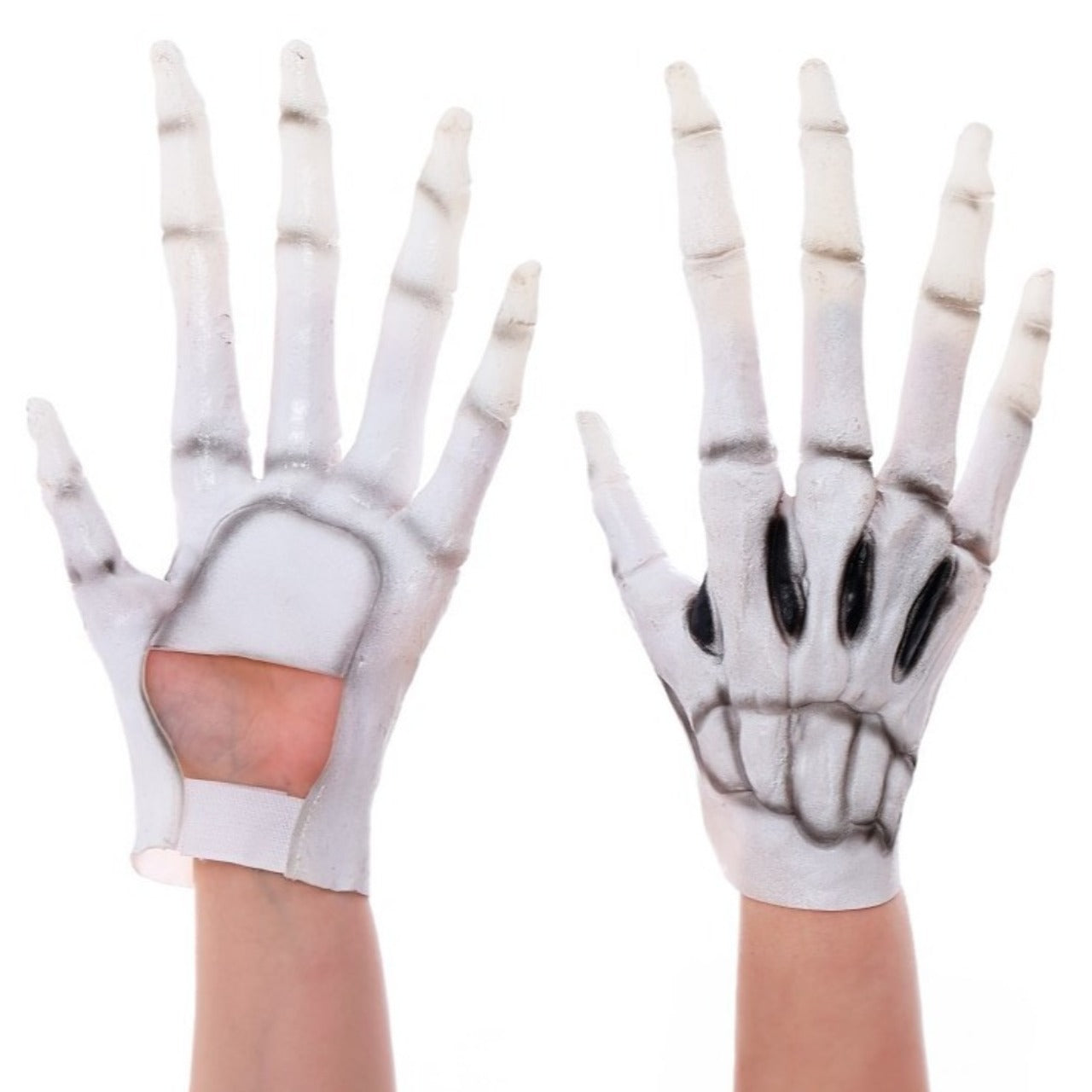 White Skeleton Gloves