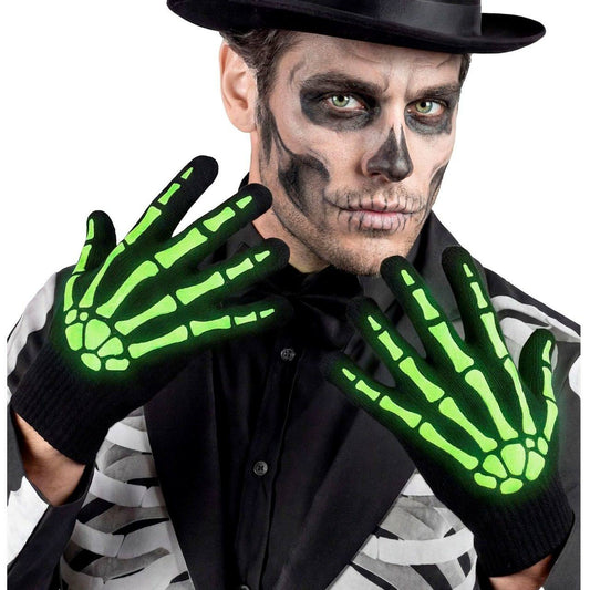 Glow Skeleton Bones Gloves