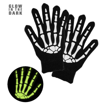Glow Skeleton Bones Gloves