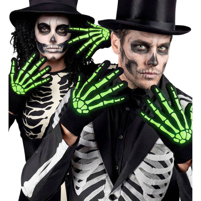 Glow Skeleton Bones Gloves