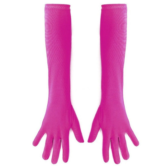 Long Fuchsia Eco Gloves
