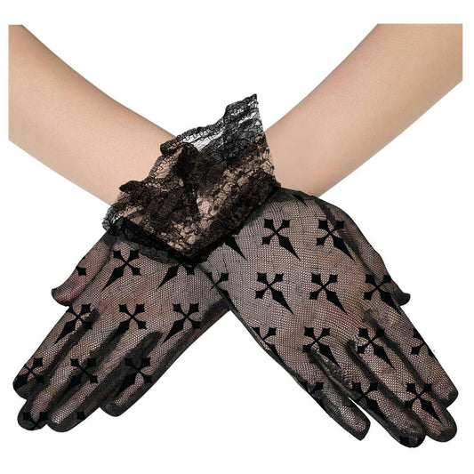 Gothic Cross Gloves