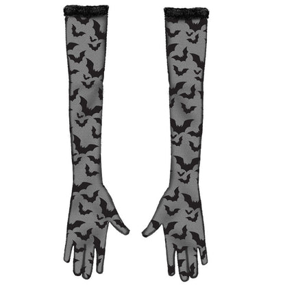Long Gothic Bat Gloves