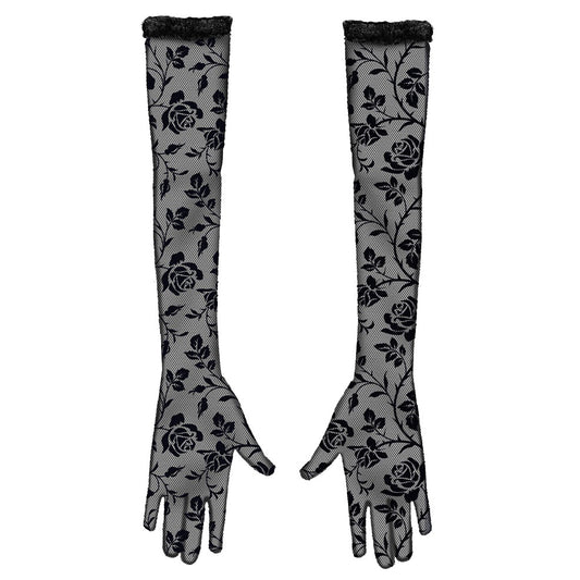 Pink Gothic Long Gloves
