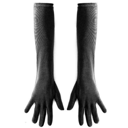 Long Black Eco Gloves