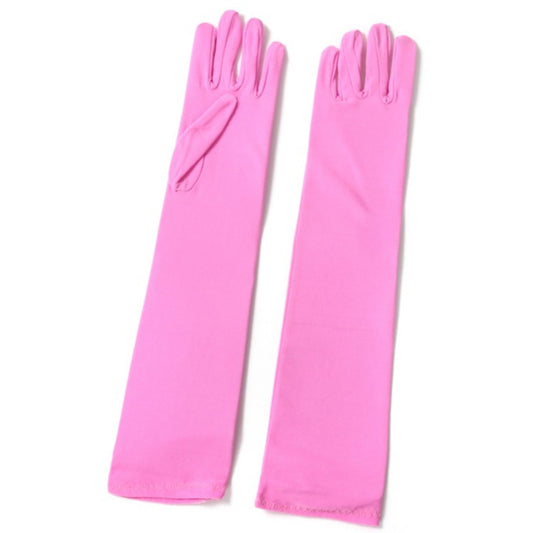 Long Pink Eco Gloves