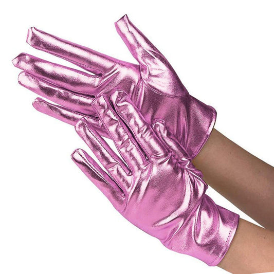 Metallic Pink Gloves