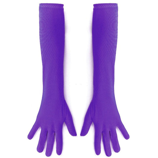 Long Purple Eco Gloves