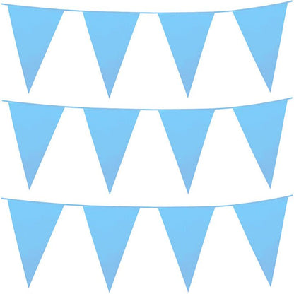 Blue Pennant Banner Garland