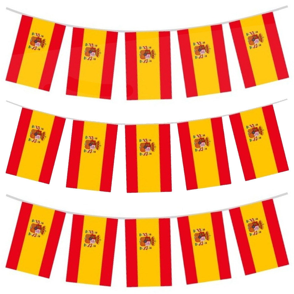 10 m Spain Flag Bunting