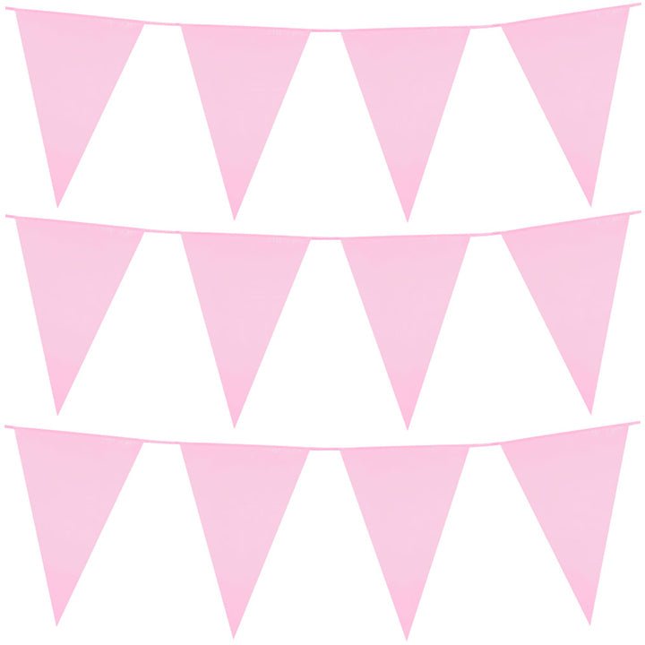 Pink Pennant Banner Garland