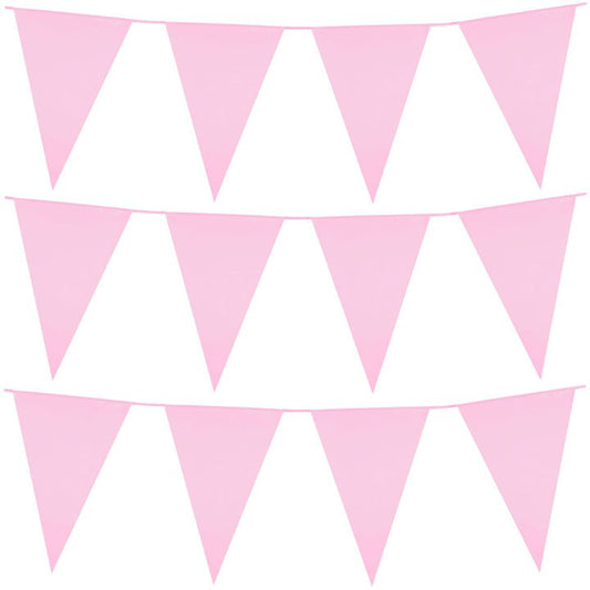 Pink Pennant Banner Garland