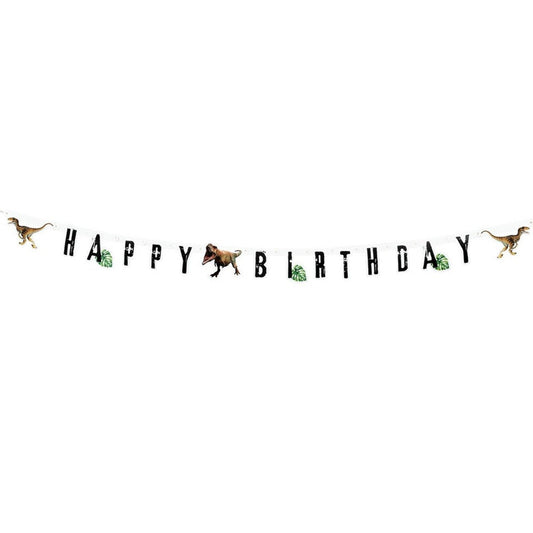 T Rex Dinosaur Birthday Garland