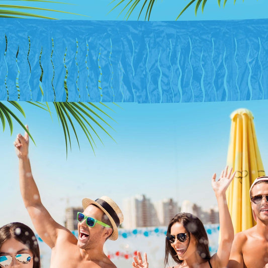 Blue Fringe Garland