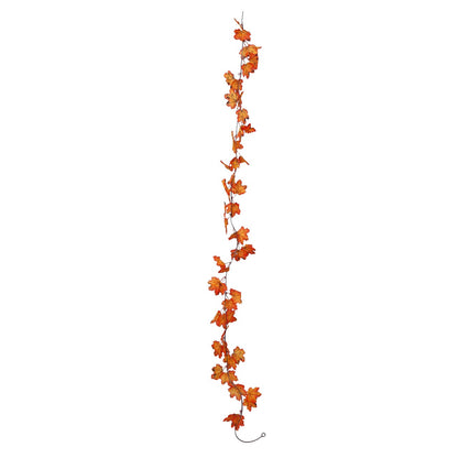 Autumn Orange Leaves Garland