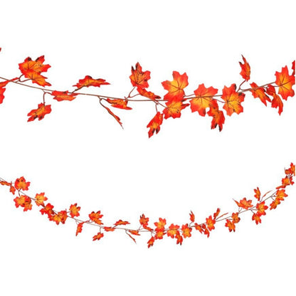 Autumn Orange Leaves Garland