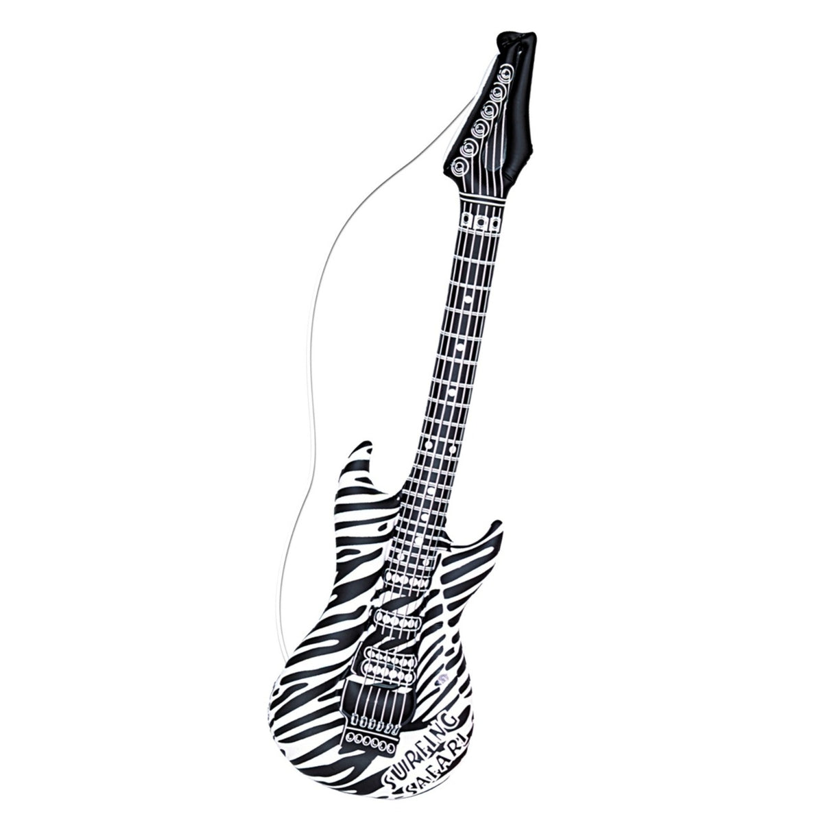 Inflatable Zebra Guitar