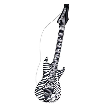 Inflatable Zebra Guitar