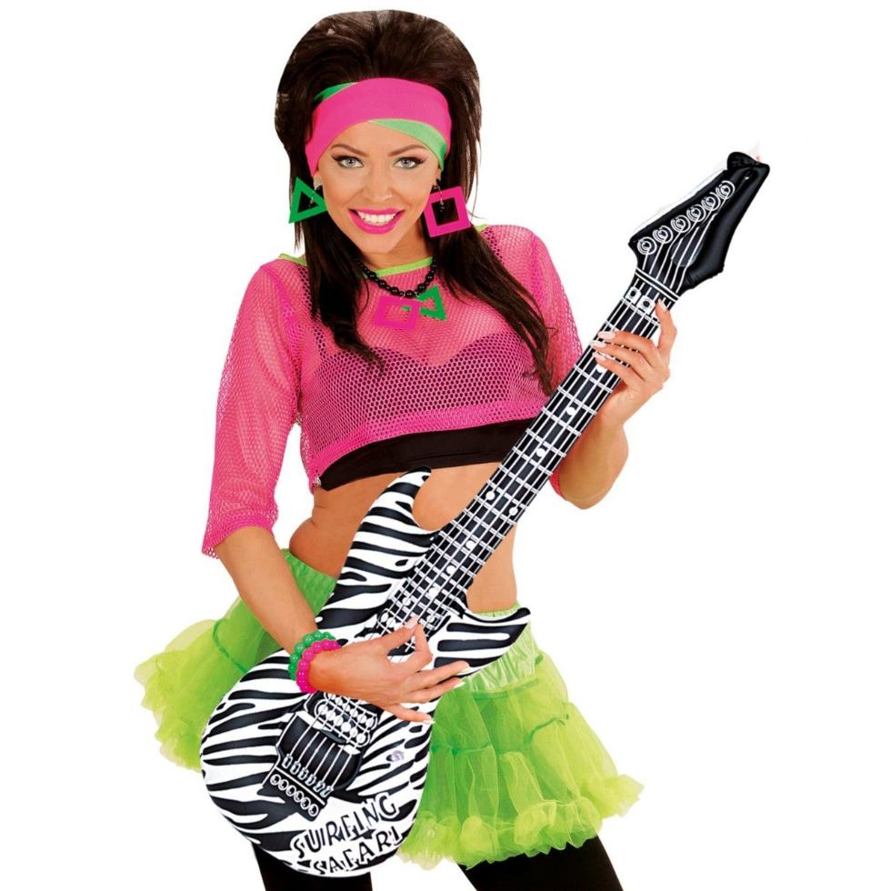 Inflatable Zebra Guitar