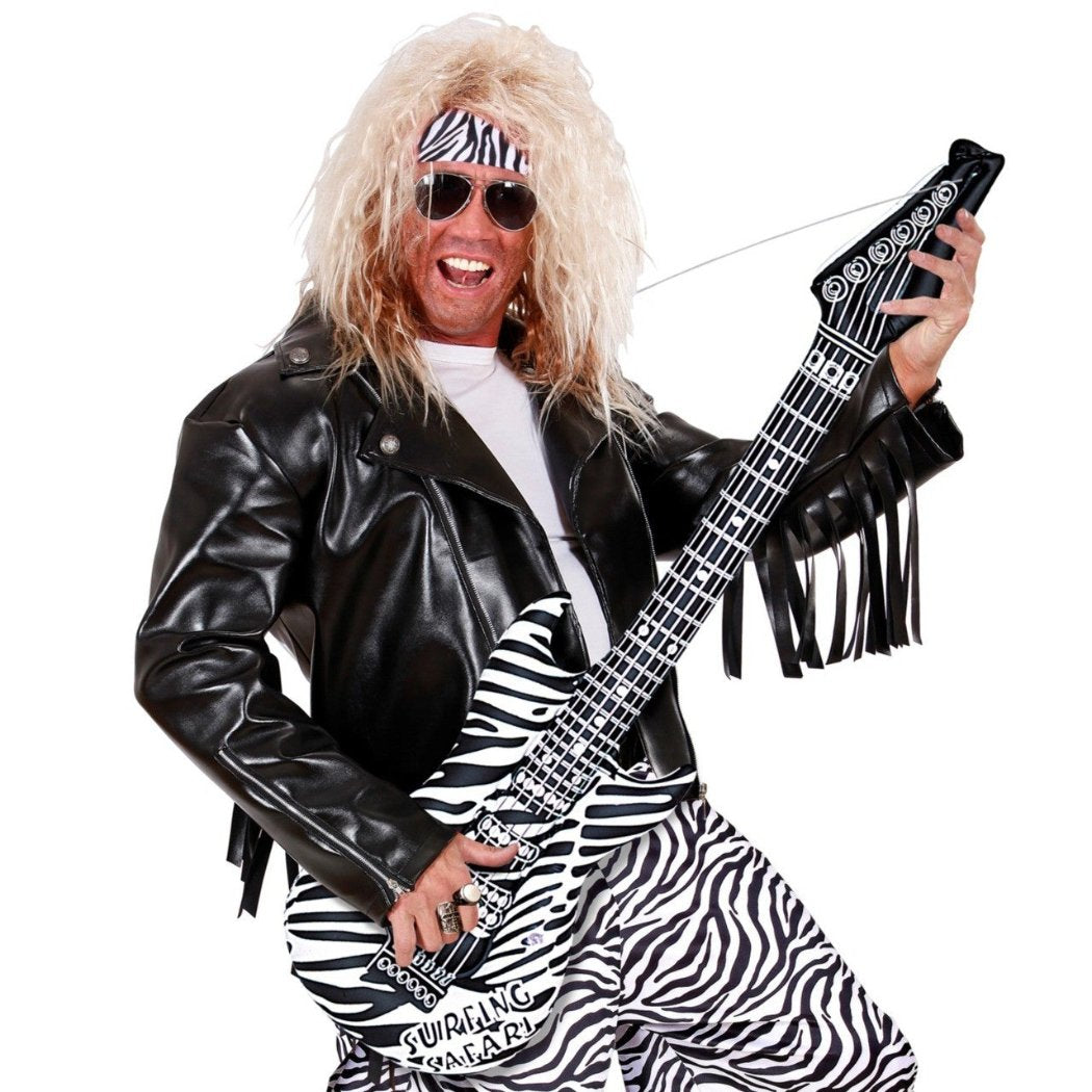 Inflatable Zebra Guitar