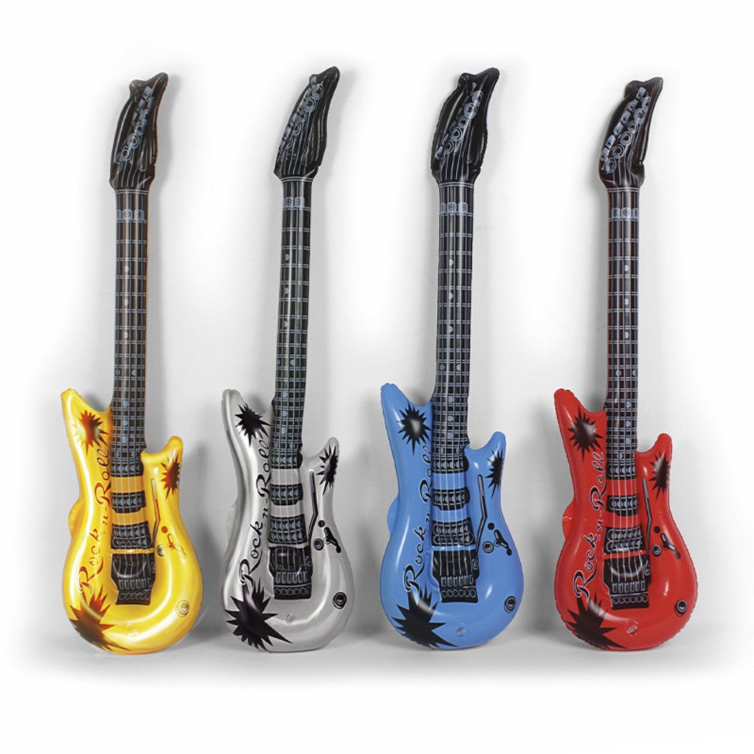 Inflatable Rock Guitar (Assorted Colours)