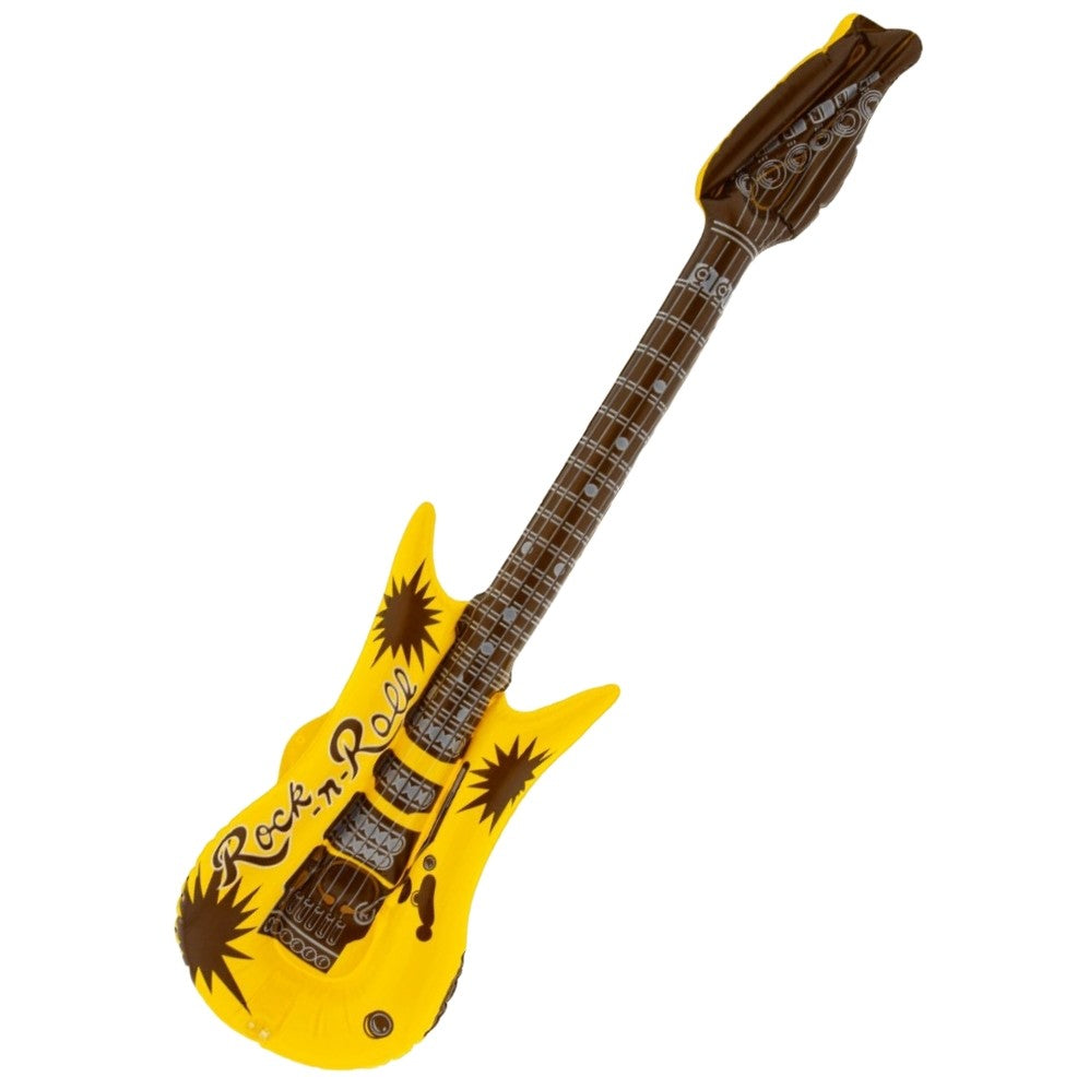 Inflatable Yellow Rock & Roll Guitar