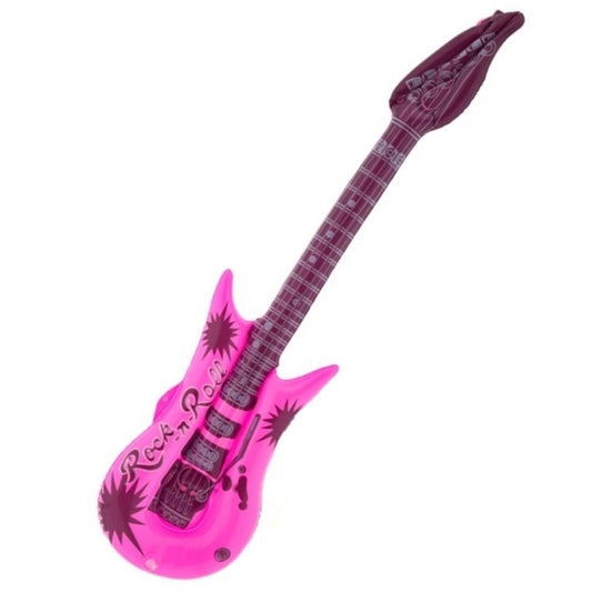 Inflatable Pink Rock & Roll Guitar