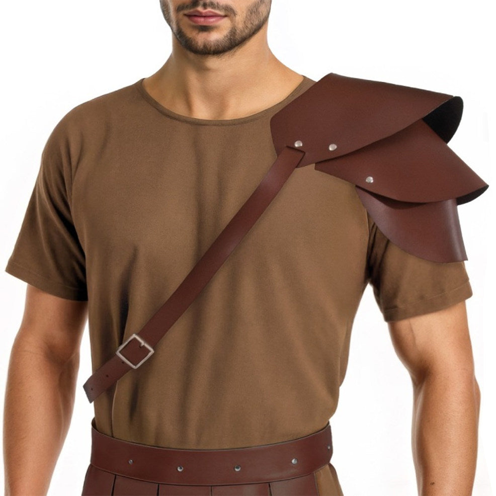 Brown Roman Gladiator Shoulder Armour