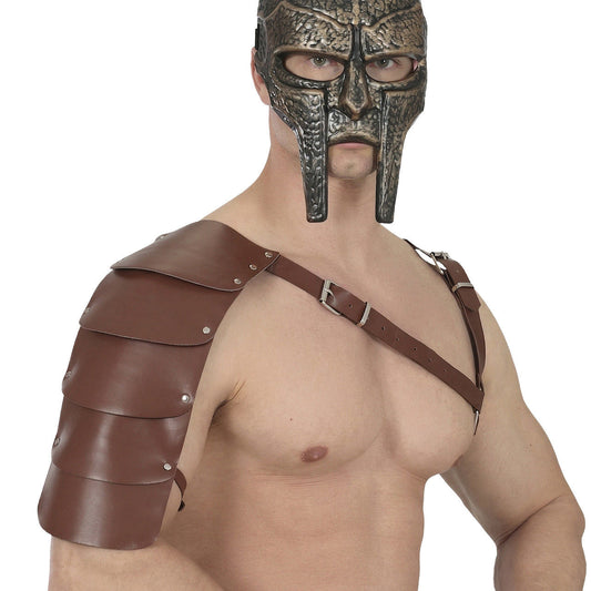 Brown Medieval Shoulder Armour