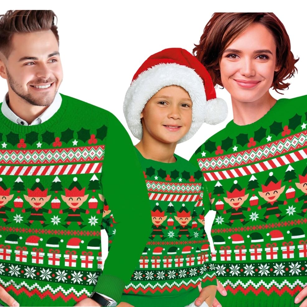 Elf Christmas Jumpers for Groups