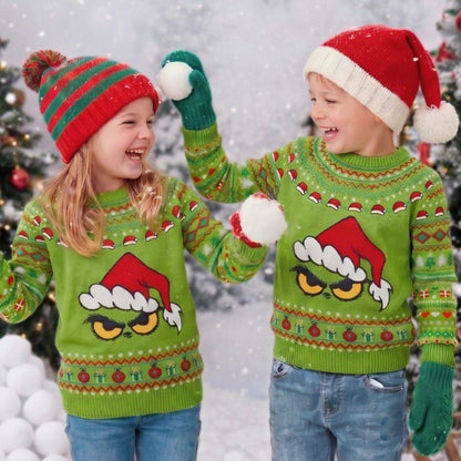 Kids Grinch Christmas Jumper