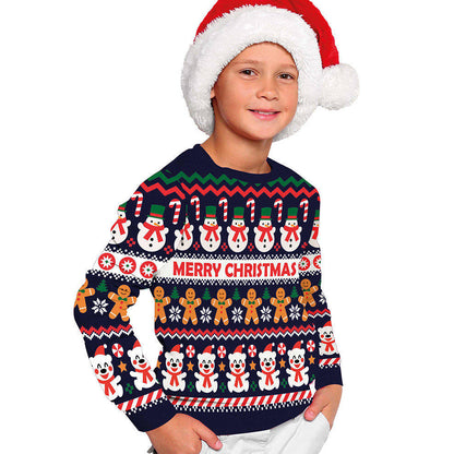Kids Snow Christmas Jumper