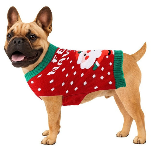 Santa Claus Snowflakes Christmas Jumper for Pet