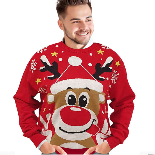 Mens Reindeer Christmas Jumper