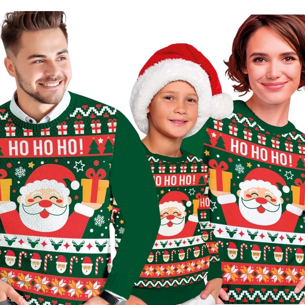 Santa Christmas Jumpers for Groups