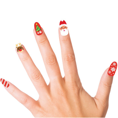 Set of 10 Christmas Nails