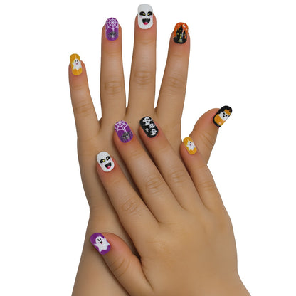 12-Piece Kids Halloween Ghost Nail Kit