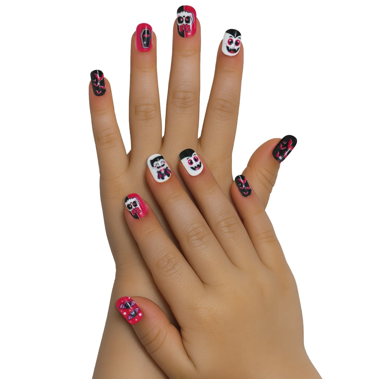 12-Piece Kids Halloween Vampire Nail Set