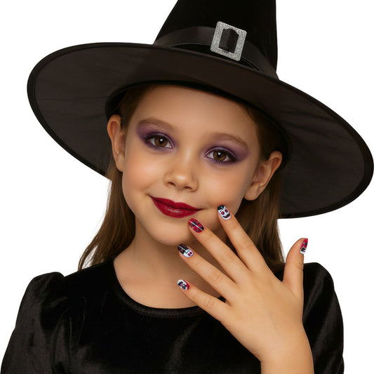 12-Piece Kids Halloween Vampire Nail Set