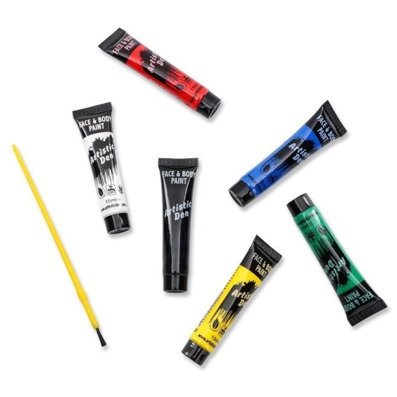 6-Piece Makeup Tube and Brush Kit