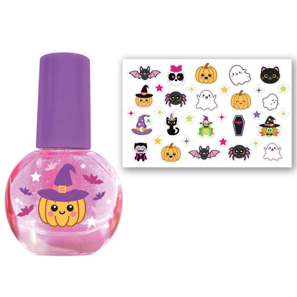 Kids Halloween Nail Polish and Stickers Kit