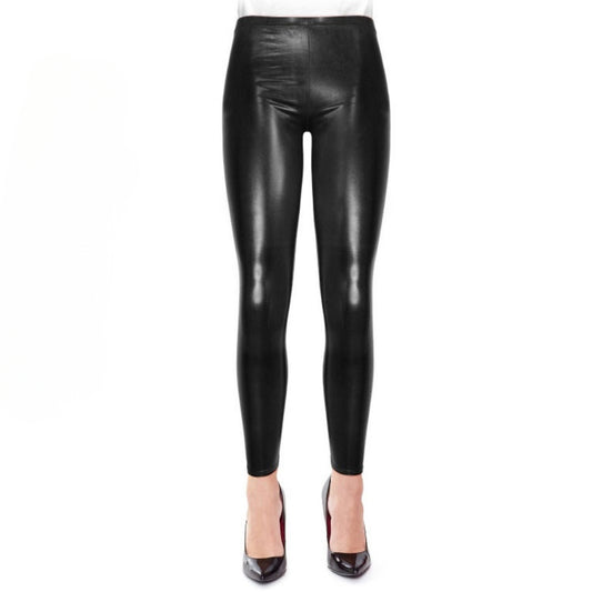 Adult Black Metallic Leggings
