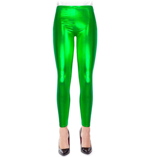 Adult Metallic Green Leggings