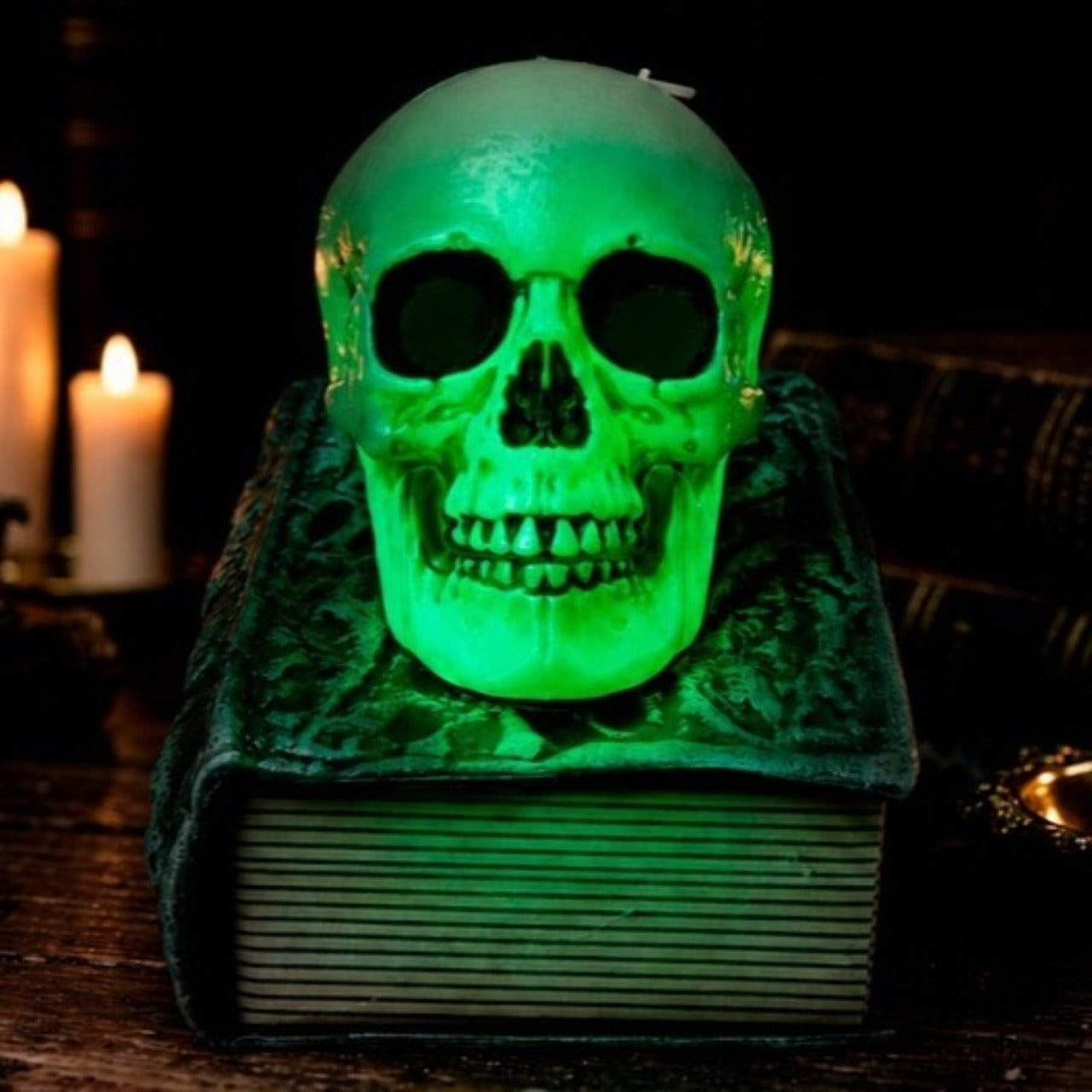 Glowing Skull Book