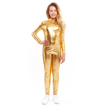Kids Metallic Gold Mesh