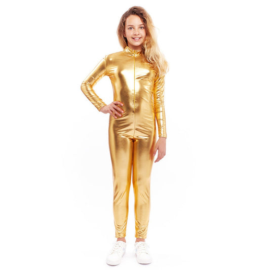 Kids Metallic Gold Mesh