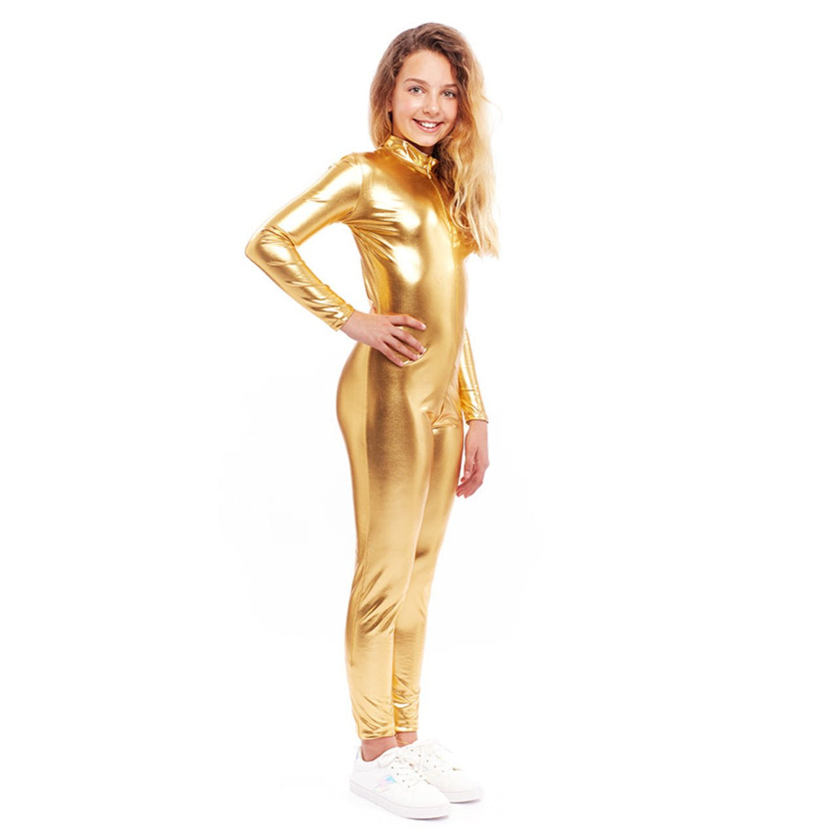 Kids Metallic Gold Mesh