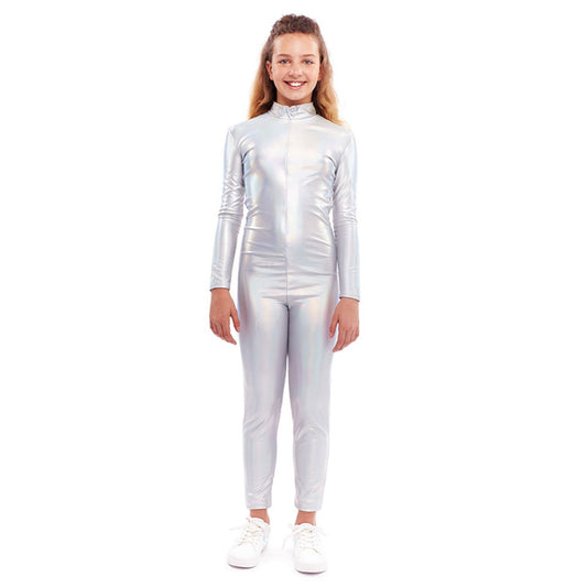 Kids Metallic Holographic Tights