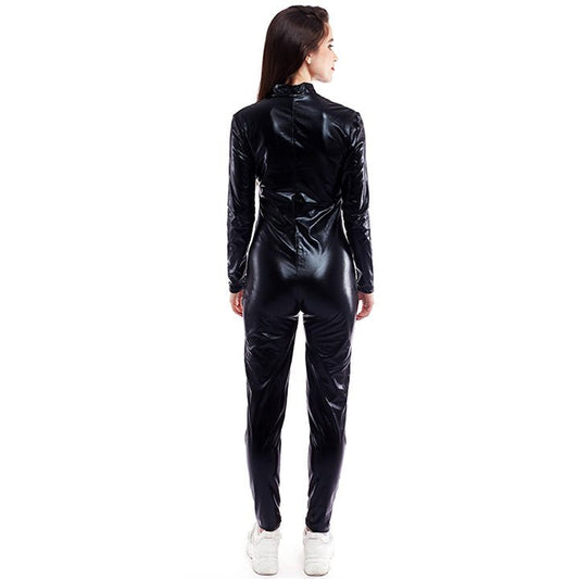 Adult Black Metallic Tights