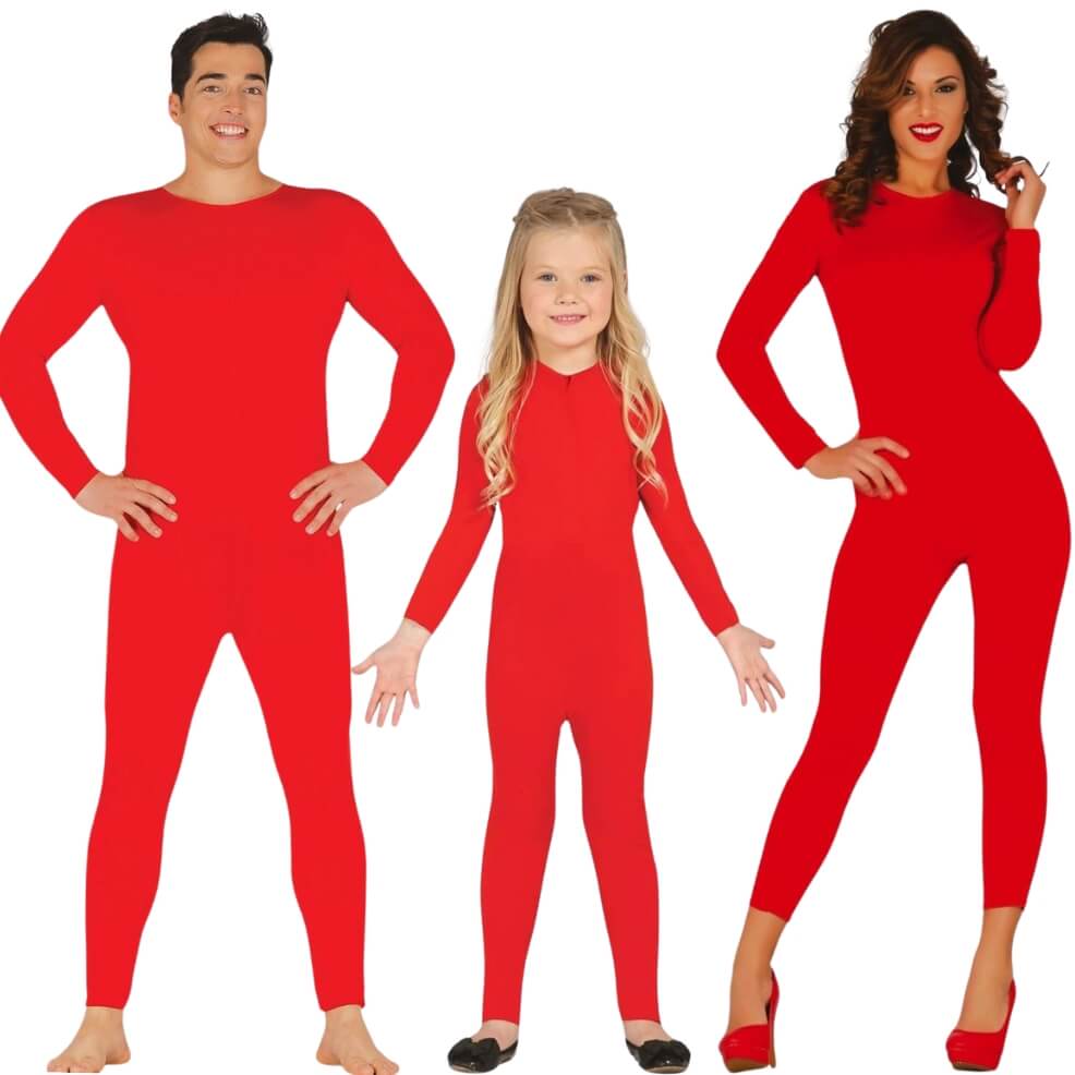 Red Bodysuit Group Costumes
